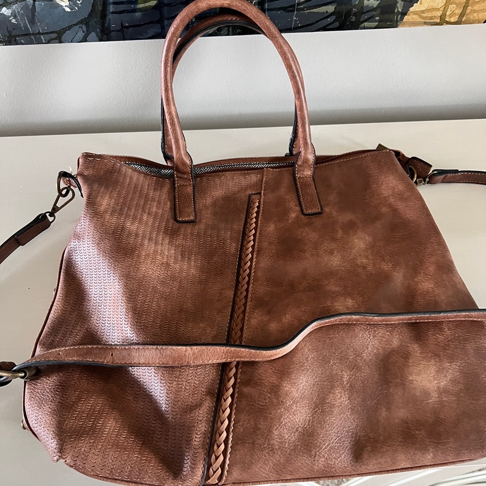 Brown Leather Tote Bag